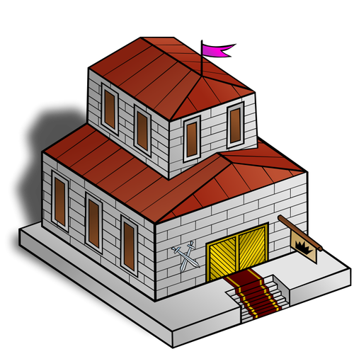 Vektorová mapa symboly radnice