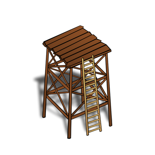 Strážná věž Vektoru symbol