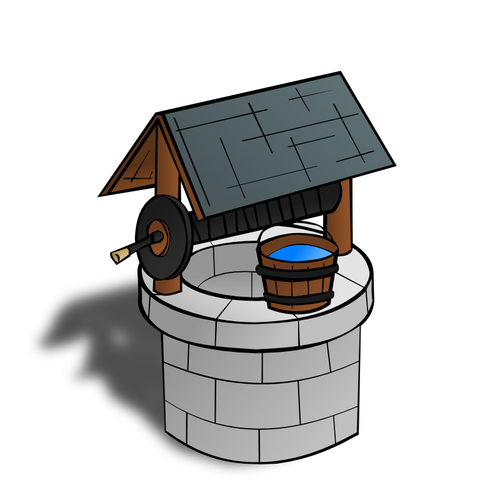 Wishing well RPG map symbol vector image