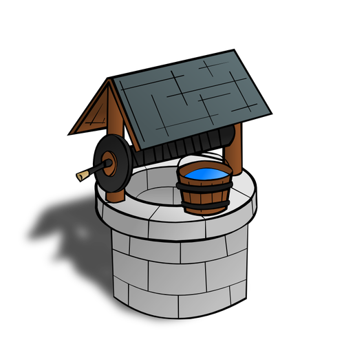 Wishing well RPG map symbol vector image