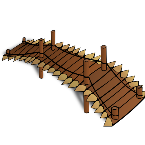 Wooden bridge RPG map symbol vector clip art