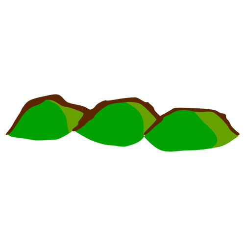 Mountains map element vector image