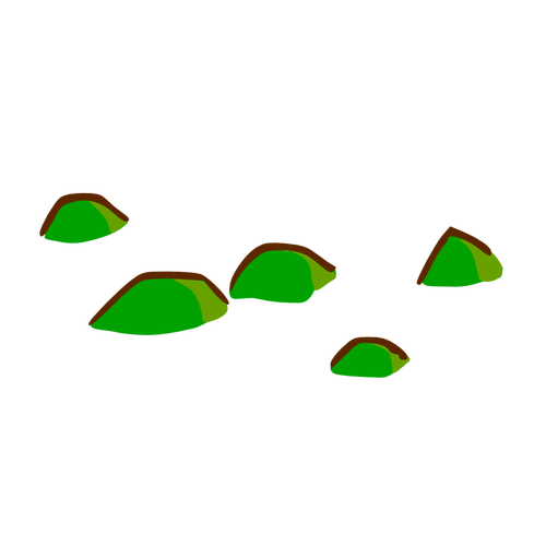 Mapa de colinas prediseñadas elemento vector