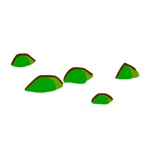 Hills mapa prvek Vektor Klipart