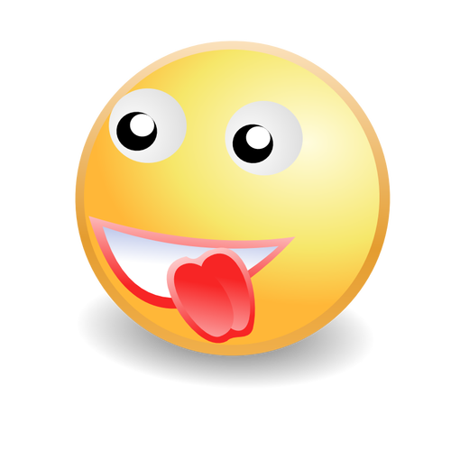 Tongue out smiley face icon vector image