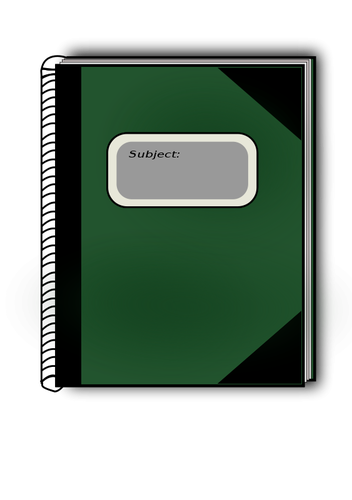 Vector graphics of notebook