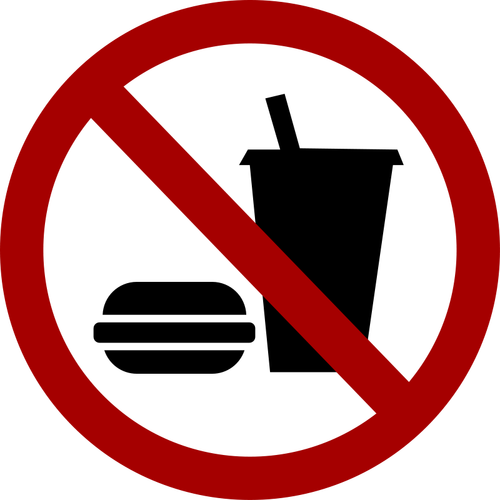 No food and drink vector sign image