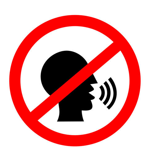 No talking sign