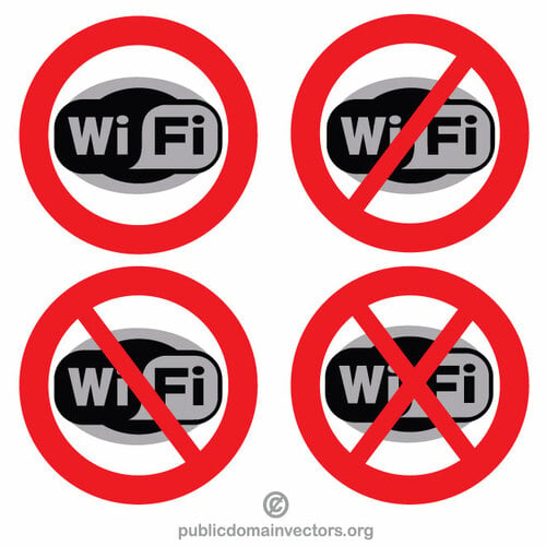 No Wi-Fi sign