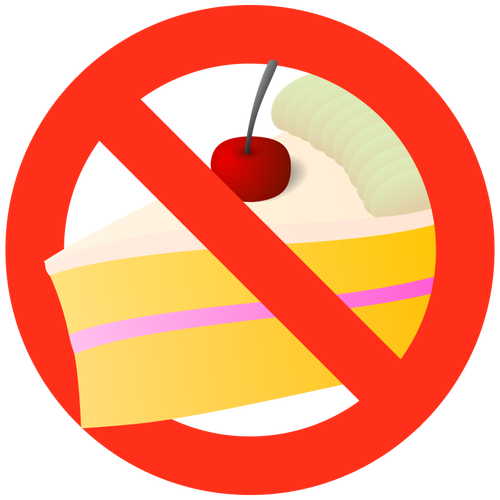 Kein Kuchen-Zeichen