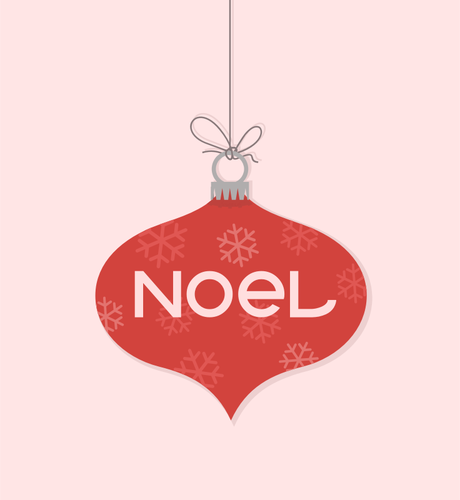 Noel のクリスマス飾りベクトル クリップ アート