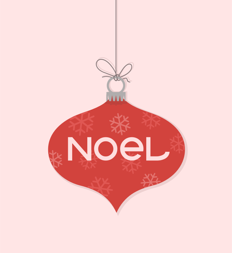 Noel Noël ornement vector clipart