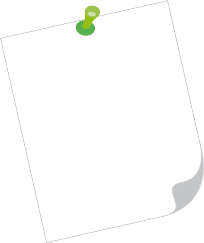 Grafika wektorowa arkusza papieru przypiętych
