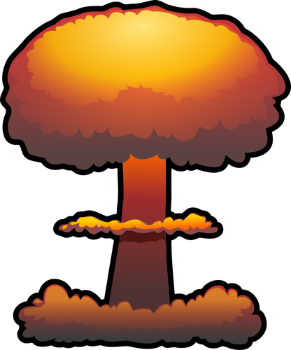 Dibujo de explosión nuclear