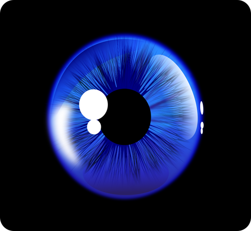 Głęboki niebieski oko