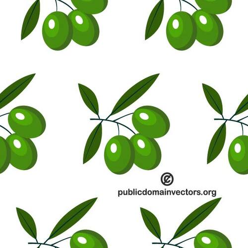 Olive seamless pattern