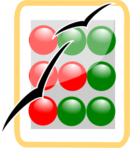Alternatieve calculator software vector illustraties