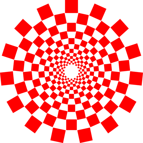 Vector de desen de pătrate conectat ca spirale