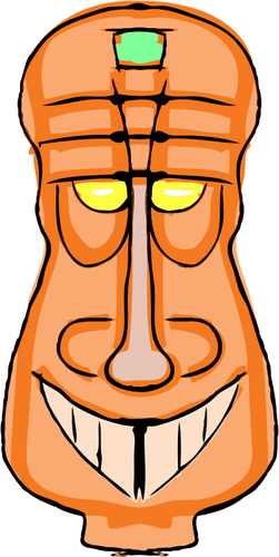 Imagine vectorială Orange Tiki