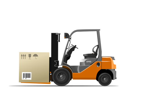 Forklift vektör çizim