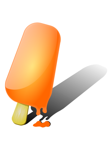 Orange ice-cream vector image