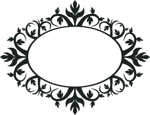 Decoratieve oval frame vector illustraties