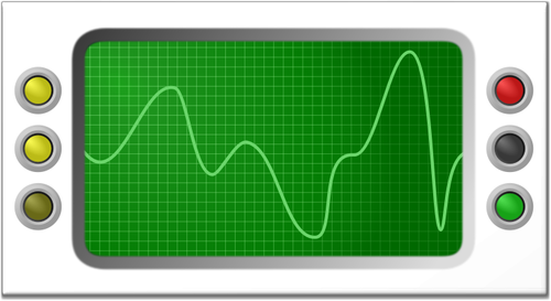 Oscilloscope vector image