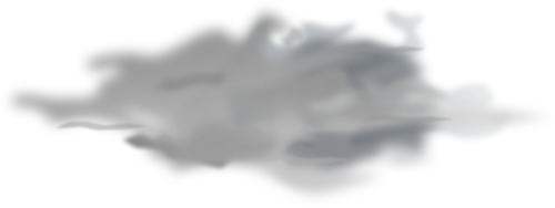 Zeichnung der Wettervorhersage Farbe Symbol für bewölkten Himmel Vektor