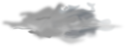 Dessin du symbole de couleur de prévisions météo pour ciel couvert vectoriel