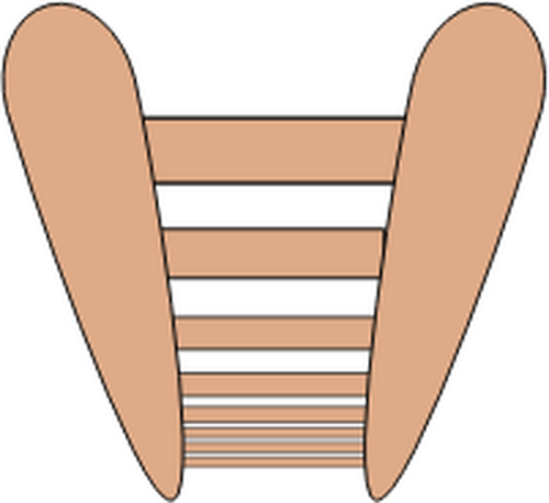 Высоту лестницы векторное изображение