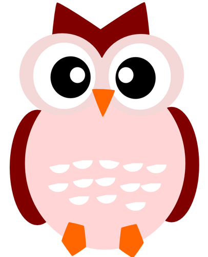 Cute owl vector drawing