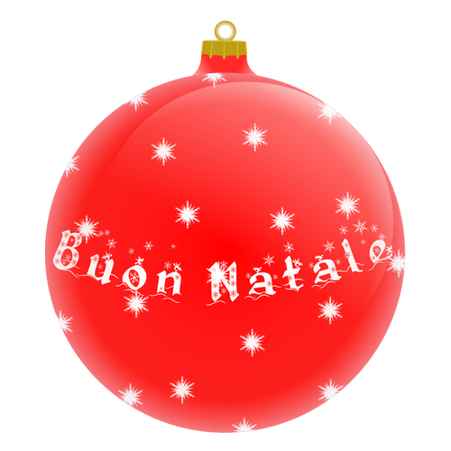Una ilustración de vector de bola de árbol de Navidad