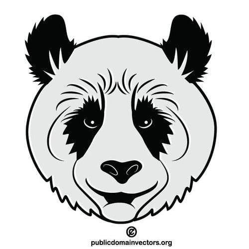 Голова медведя панды