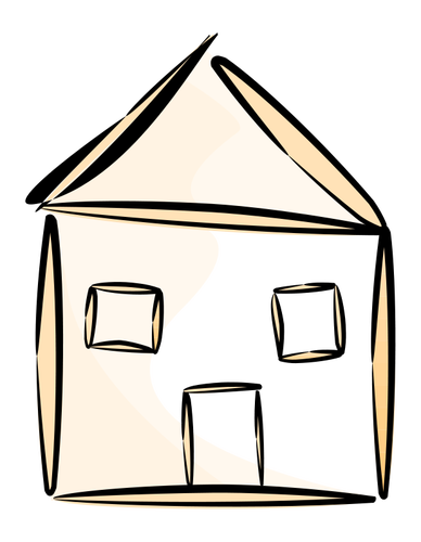 House vector drawing