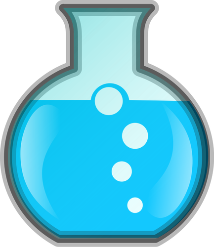 実験室化学アイコンのベクトル描画