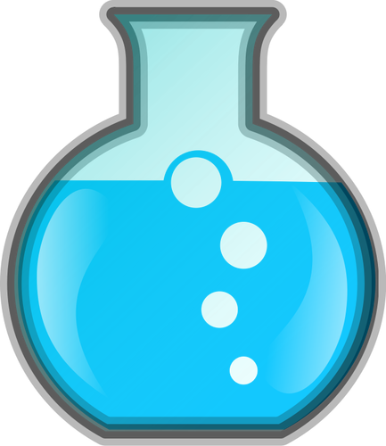 Icono química laboratorio de dibujo vectorial