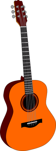 Акустическая гитара клипа векторная графика
