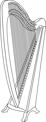 Vector graphics of harp