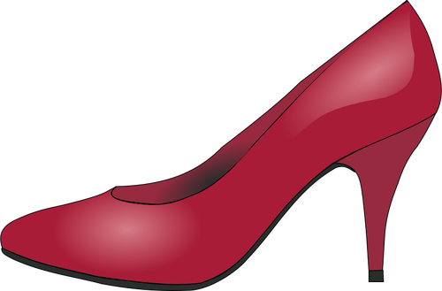 Red shoe vector clip art