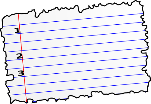 花と黄色の裏地筆記用紙のベクトル描画