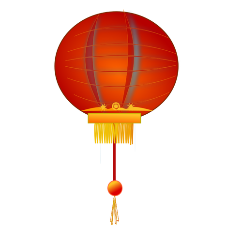 Chinese lantern vector image | Public domain vectors