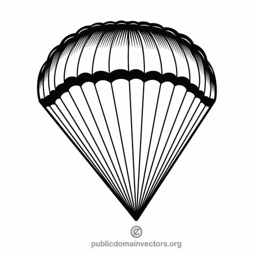 Imagen de paracaídas clip art vectorial