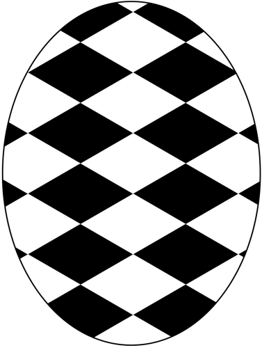 Black and white egg