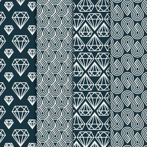 Seamless patterns in vector format