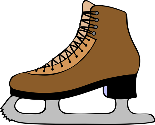 Vector graphics of skating boot