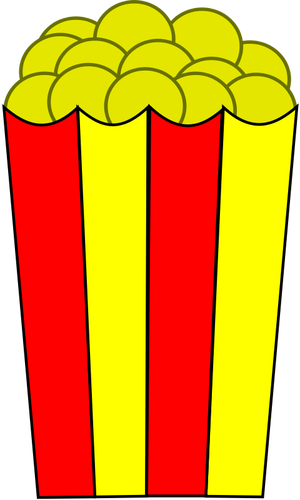 ポップコーンのベクトル図