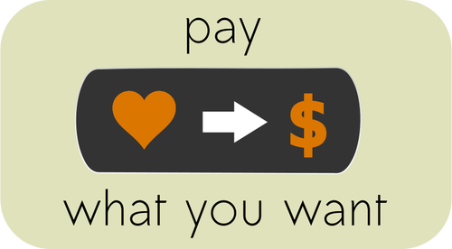 Pay What You Want Button