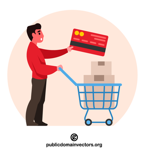 Betaling van goederen met creditcard