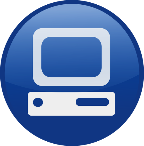 PC vector icon image