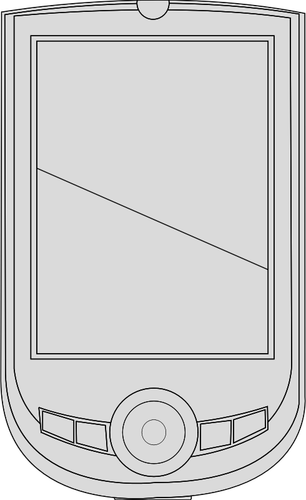 PDA-enhet vektorgrafikk utklipp